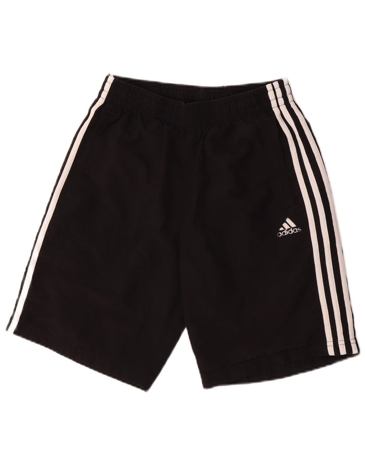 Pantaloni scurți sport ADIDAS băieți 13-14 ani poliester negru