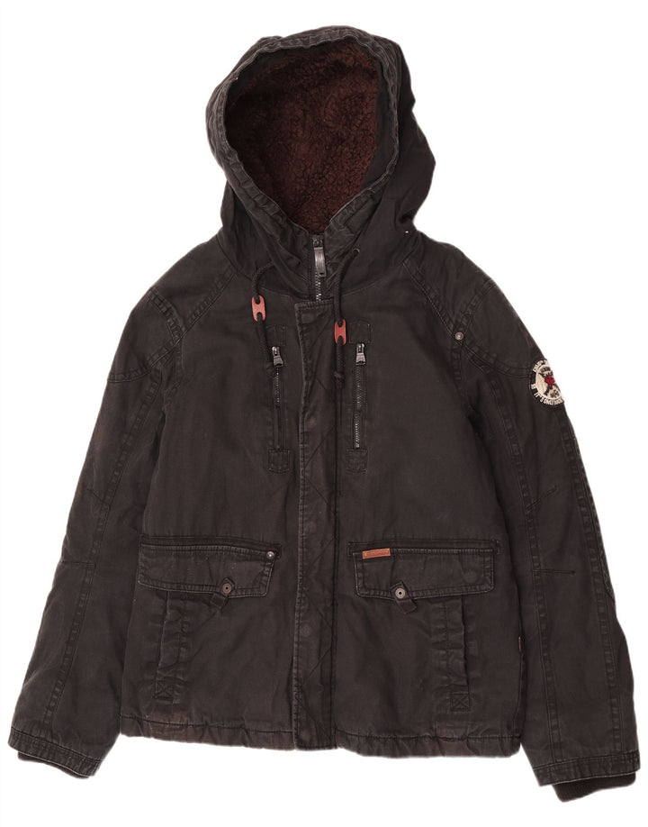 Jachetă cu glugă pentru bărbați KHUJO UK 40 Large Black