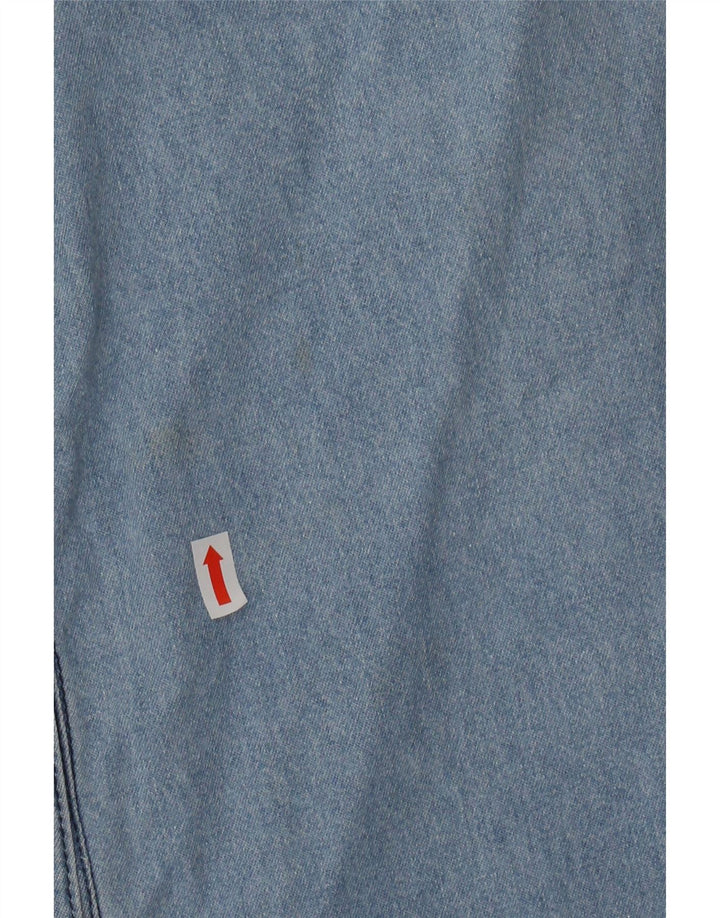 Cămașă din blugi cu mânecă scurtă pentru bărbați CARRERA Mărimea 43/44 XL Bumbac albastru