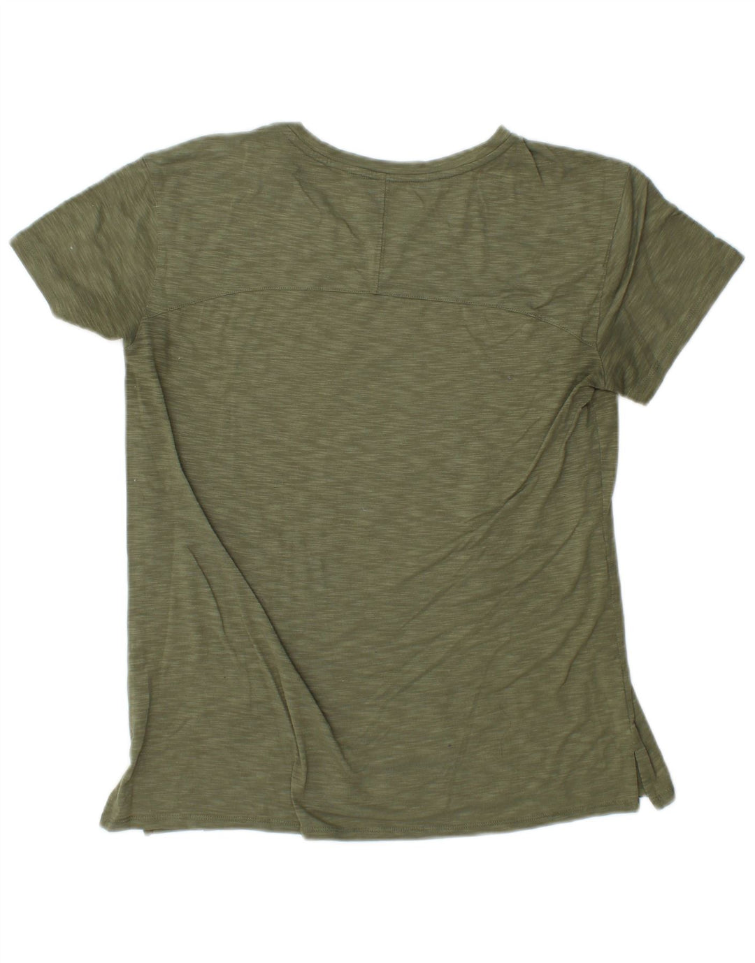 L.L.BEAN Tricou pentru femei Top UK 10 Small Khaki Flecked Polyester