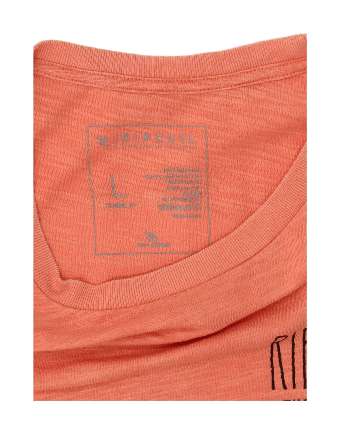 Tricou grafic pentru bărbați Rip Curl Top mare din bumbac portocaliu