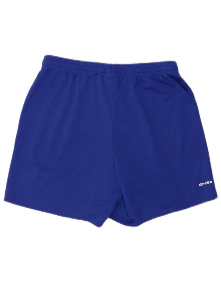 Pantaloni scurți sport Climalite Adidas pentru femei UK 10 Small Blue Poliester