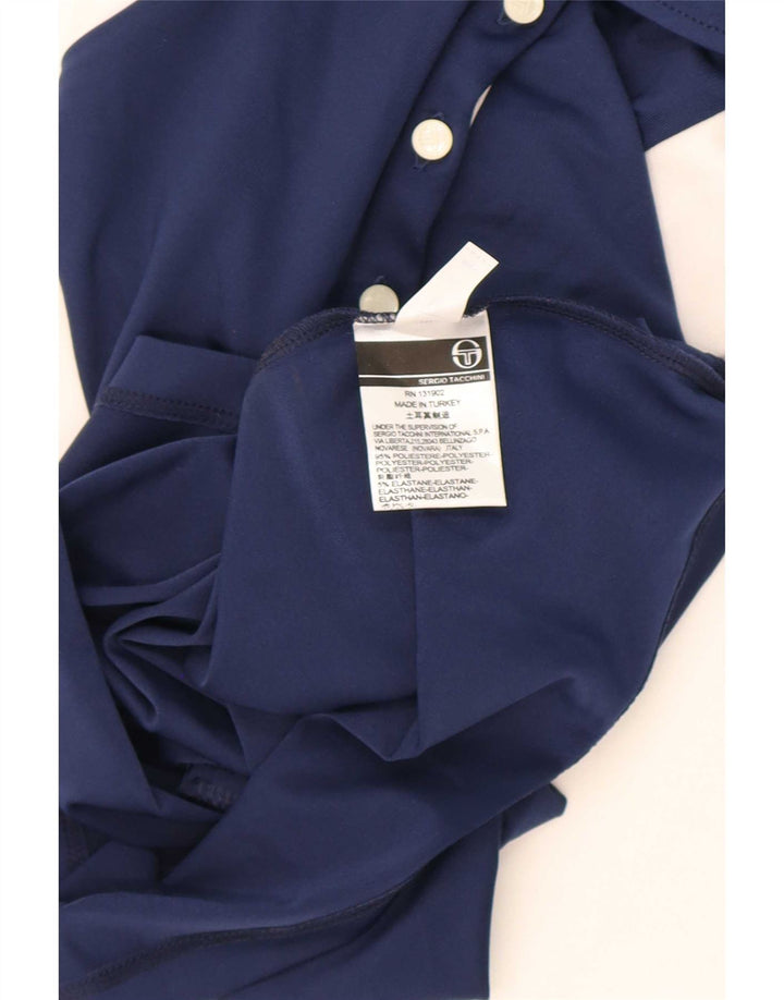 Tricou polo Sergio Tacchini pentru femei IT 44 Medium Bleumarin Colorblock
