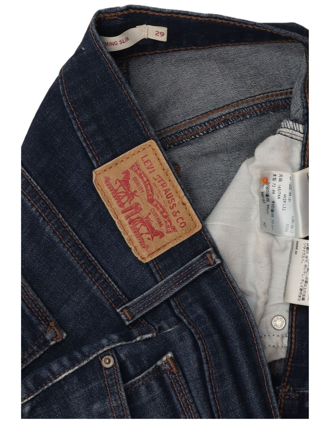 Blugi Slim Slimming LEVI'S W29 L32 Bumbac Albastru