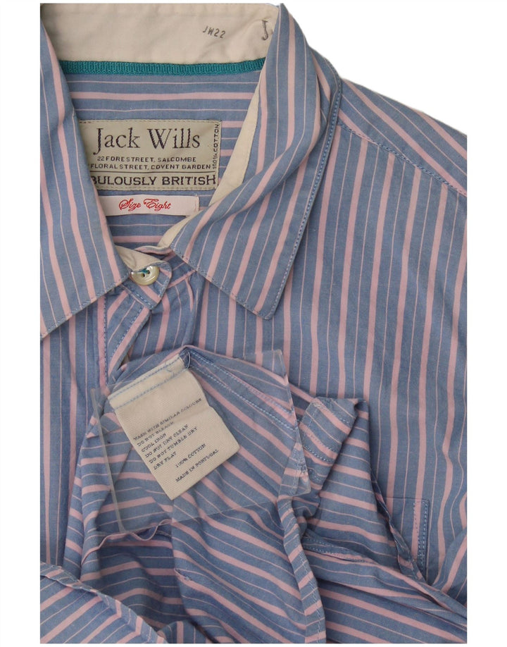 Cămașă Jack Wills pentru femei UK 8, bumbac cu dungi albastre mici