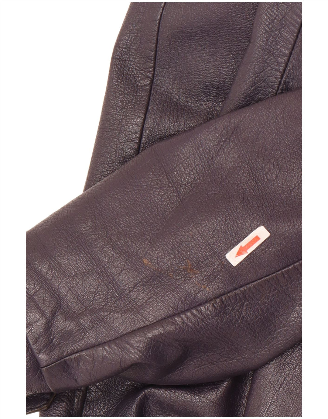 Jachetă vintage din piele cu 2 nasturi pentru femei UK 8 Mic violet