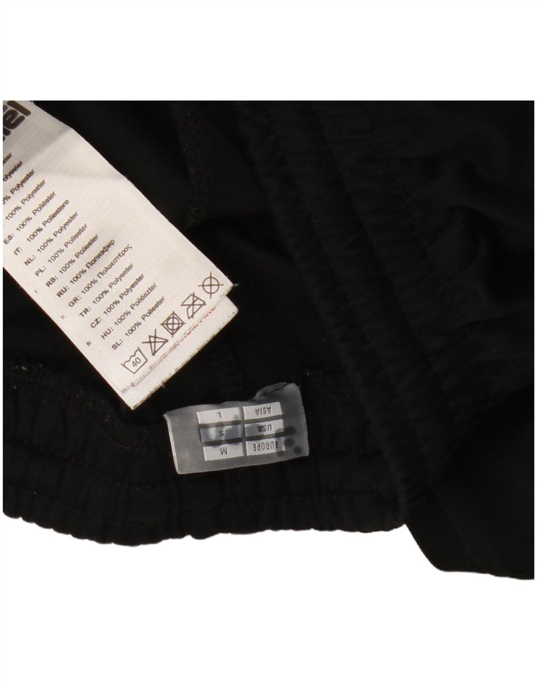 Pantaloni de trening grafic pentru bărbați HUMMEL, poliester negru mic