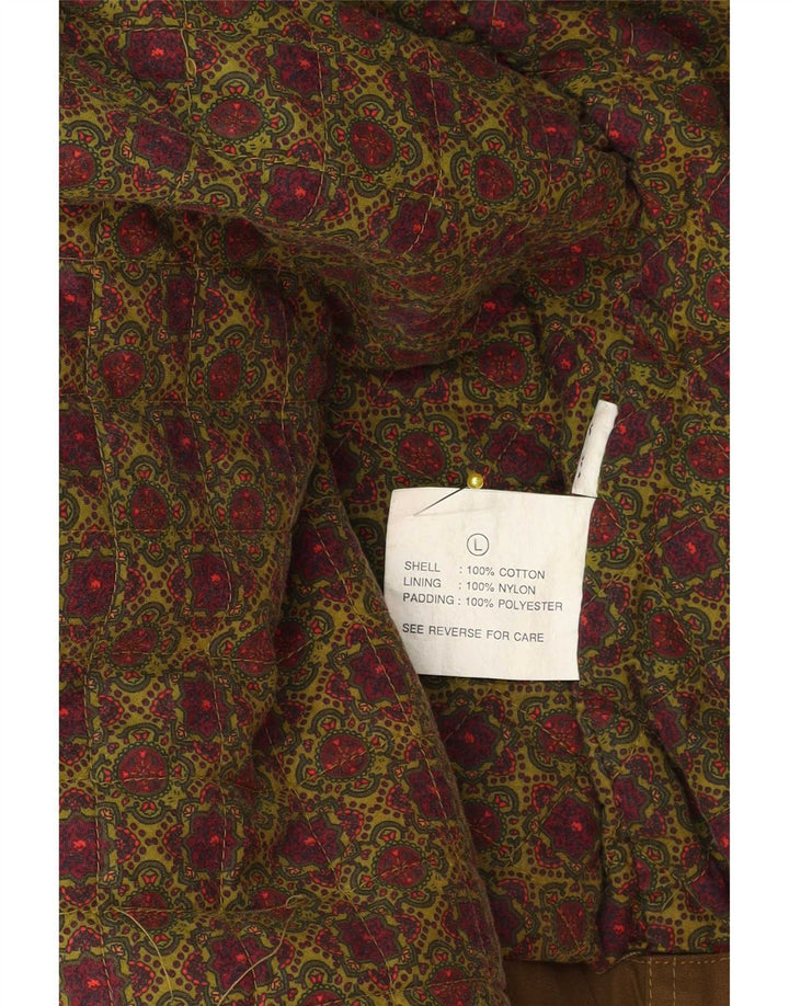 Jachetă vintage pentru bărbați, UK 40, mare, maro, bumbac