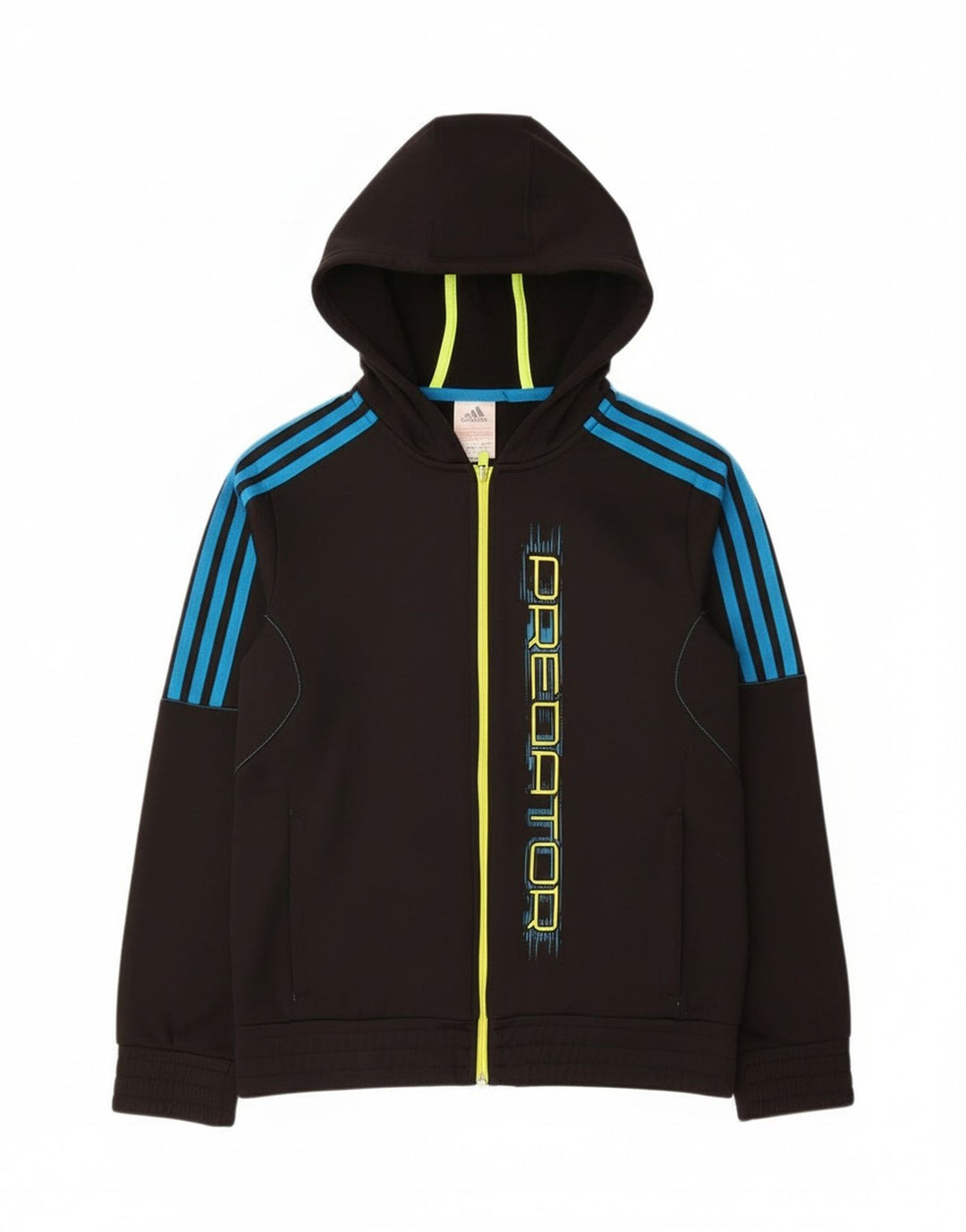 Adidas Predator Graphic Zip Hoodie Pulover 13-14 ani Poliester negru
