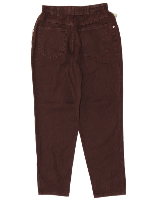 MARKS & SPENCER Blugi conici pentru femei cu talie înaltă UK 12 Medium W26 L27 Maro