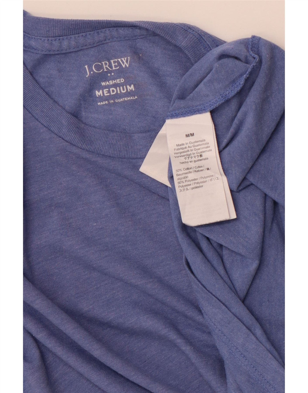 Tricou Bărbați J. CREW Top Medium Blue Bumbac