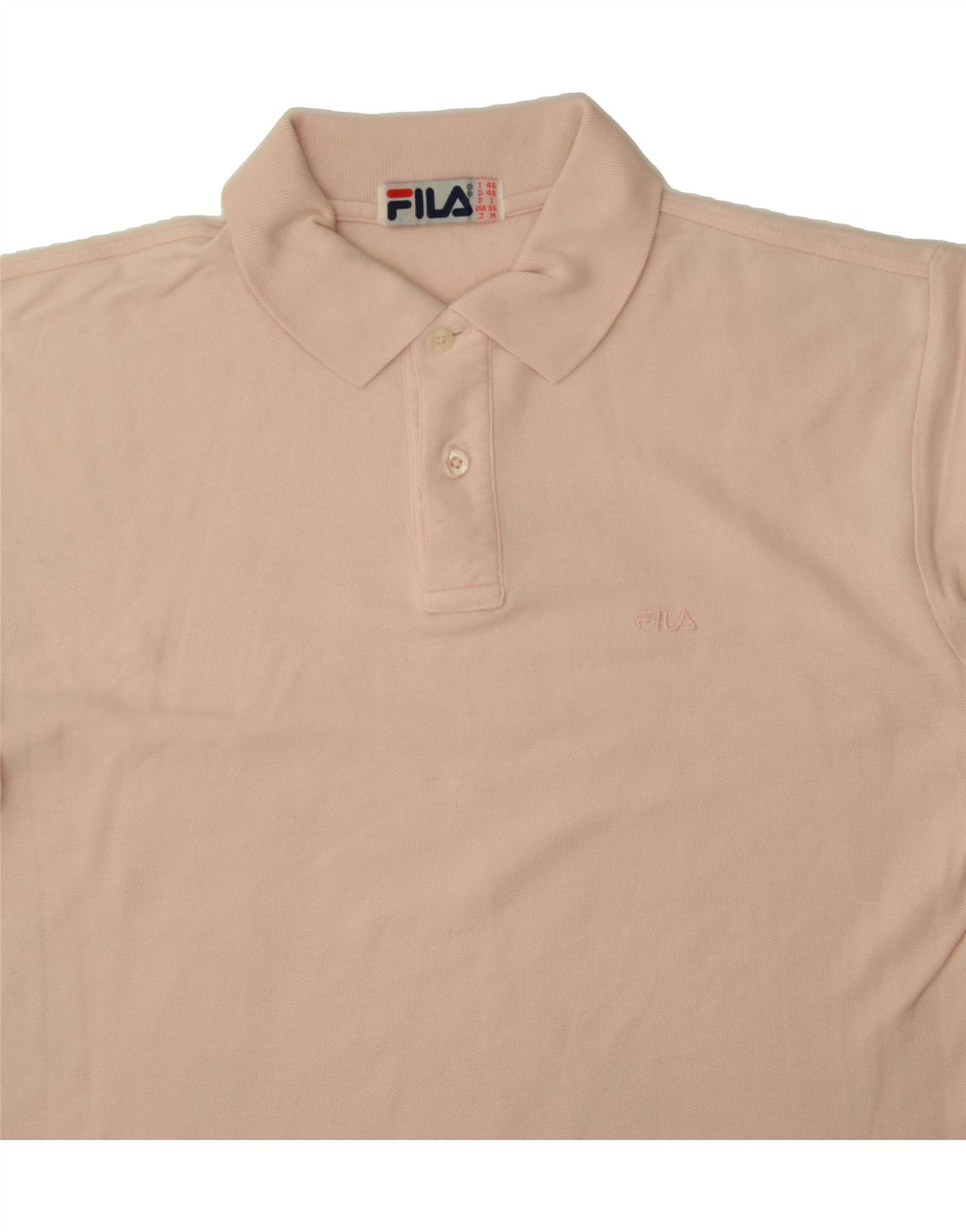 FILA Mens Polo Shirt IT 46 Small Pink Cotton Vintage Fila and Second-Hand Fila from Messina Hembry 