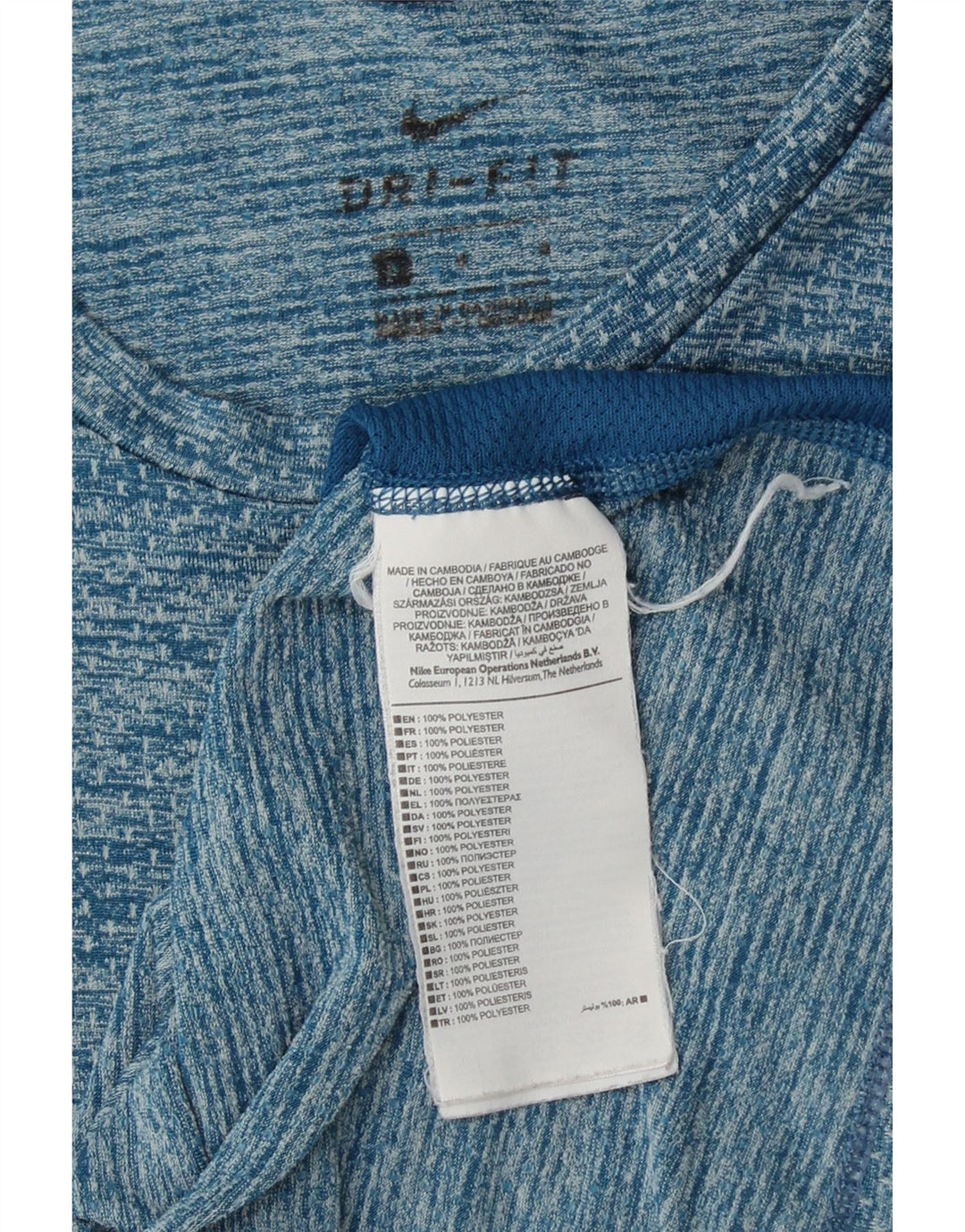 Tricou NIKE Dri Fit pentru bărbați Top Medium Blue Poliester