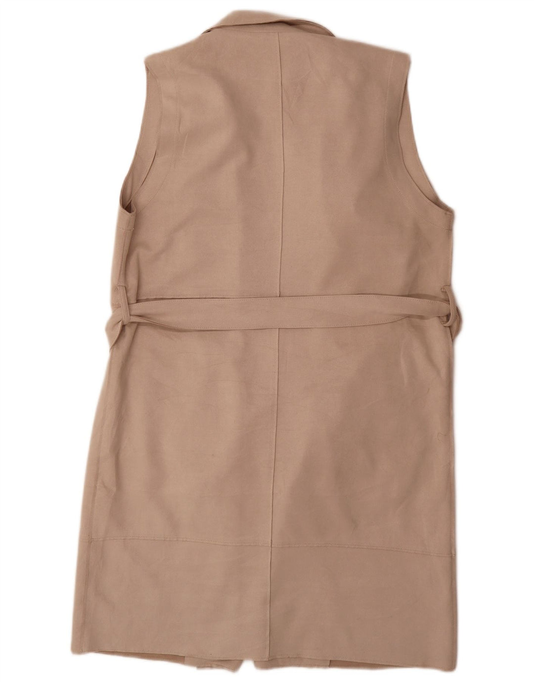 Gilet cu paragate pentru femei Zara UK 16, mare, bej, poliester
