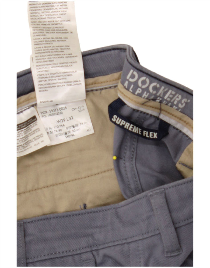 DOCKERS Pantaloni chino skinny pentru bărbați W29 L32 Bumbac albastru