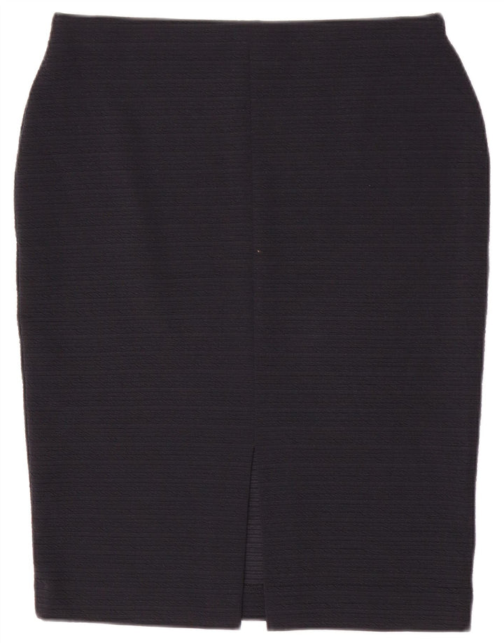 Fusta creion pentru femei Marks & Spencer UK 12 Medium W30 Poliester bleumarin