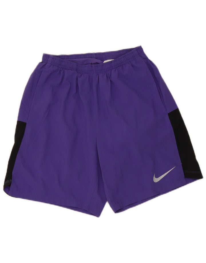 Pantaloni scurti sport Nike pentru femei UK 10 Poliester violet mic