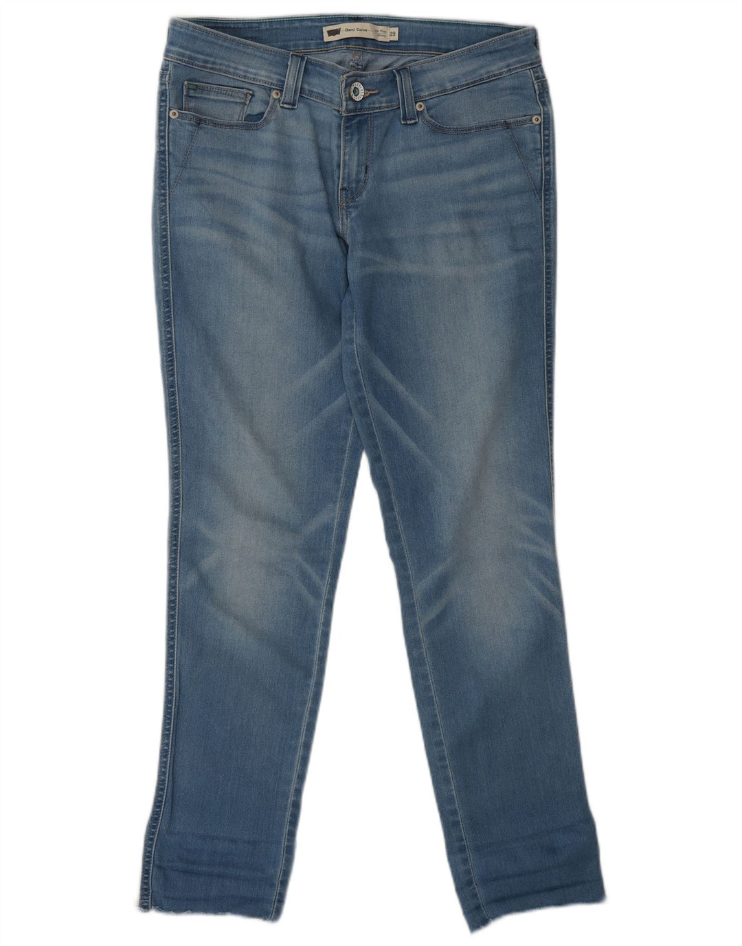 Blugi skinny de damă LEVI'S Demi Curve W29 L28 Bumbac albastru