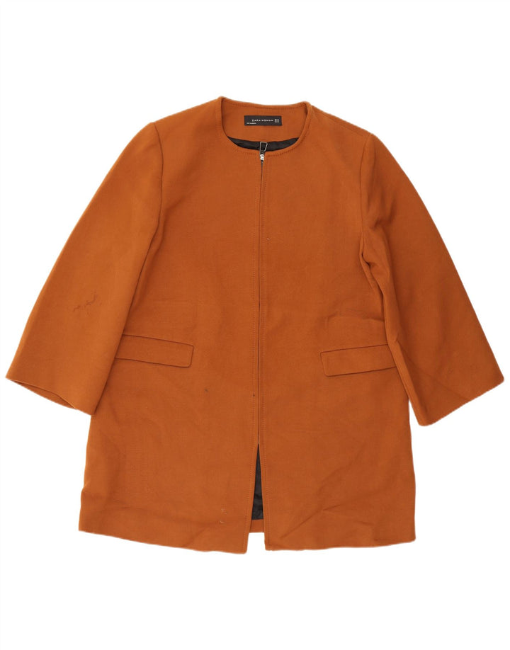 Pardesiu pentru femei Zara UK 18 XL Maro Poliester