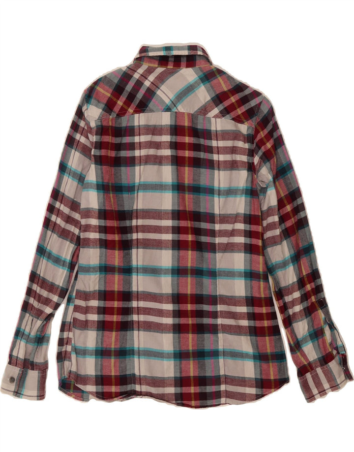 EDDIE BAUER Womens Flannel Shirt UK 14 Medium Multicoloured Check Vintage Eddie Bauer and Second-Hand Eddie Bauer from Messina Hembry 