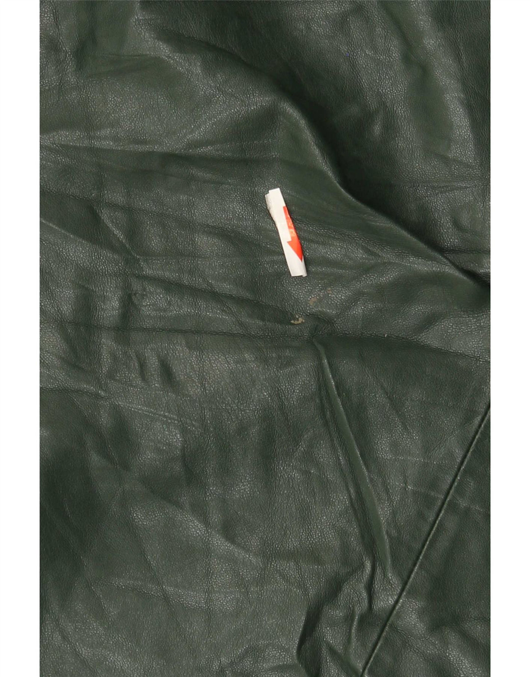 Top cu un umăr din piele artificială Zara pentru femei UK 12 Poliuretan verde mediu