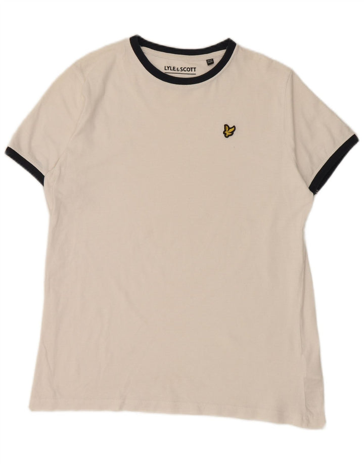 LYLE & SCOTT Tricou Băieți Top 12-13 Ani Bumbac Alb