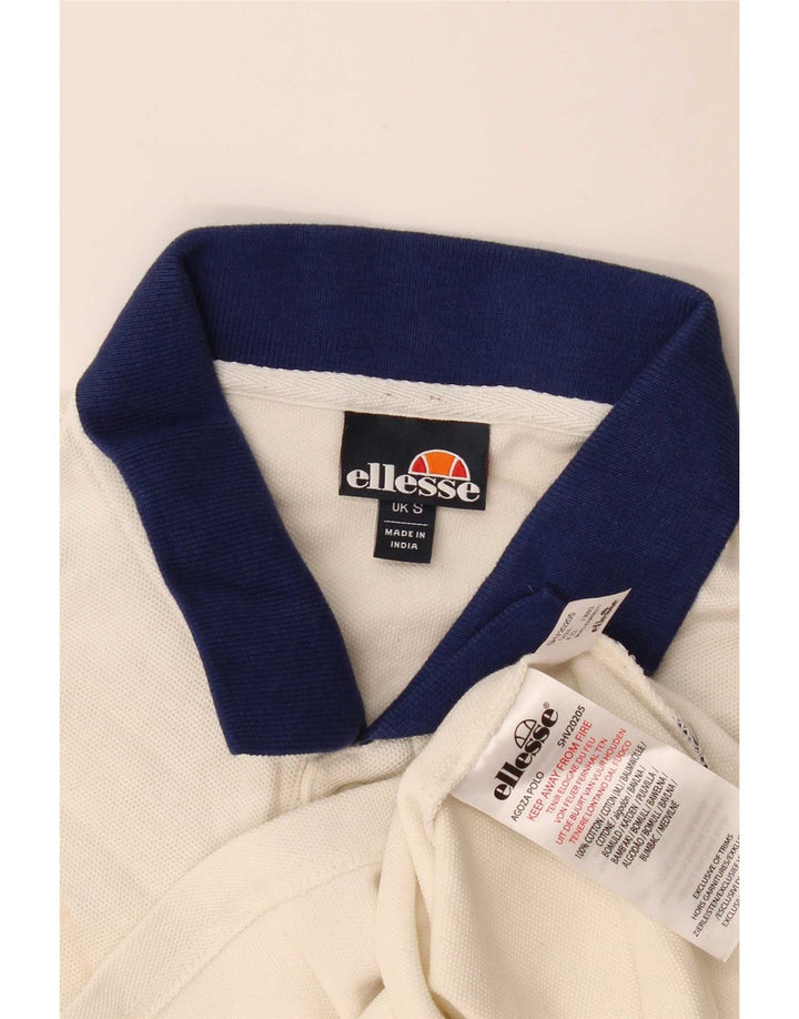 Tricou polo pentru bărbați Ellesse, mic din bumbac alb