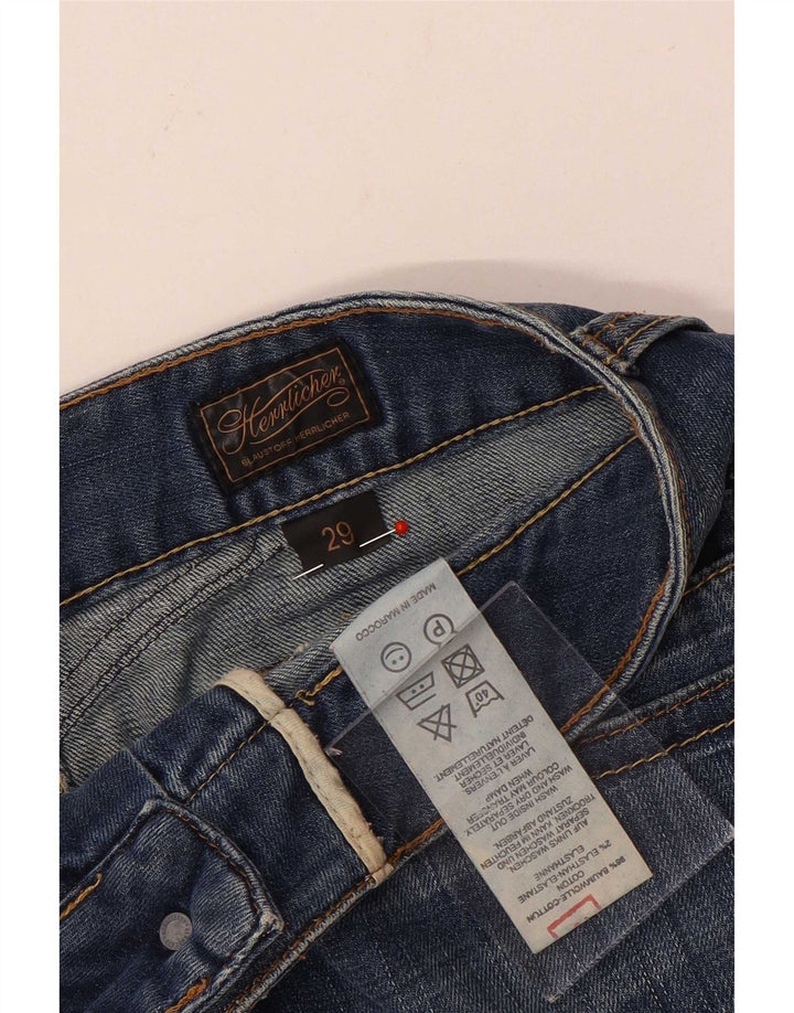 Fusta mini denim Herrlicher pentru femei cu talie joasa W29 bumbac albastru mediu