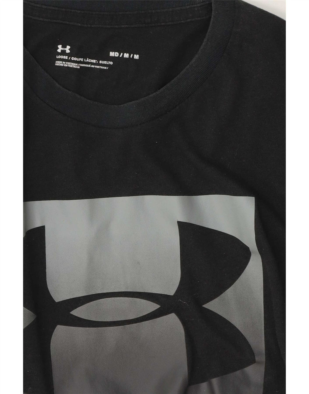 Tricou grafic pentru bărbați Under Armour Top Mediu Negru