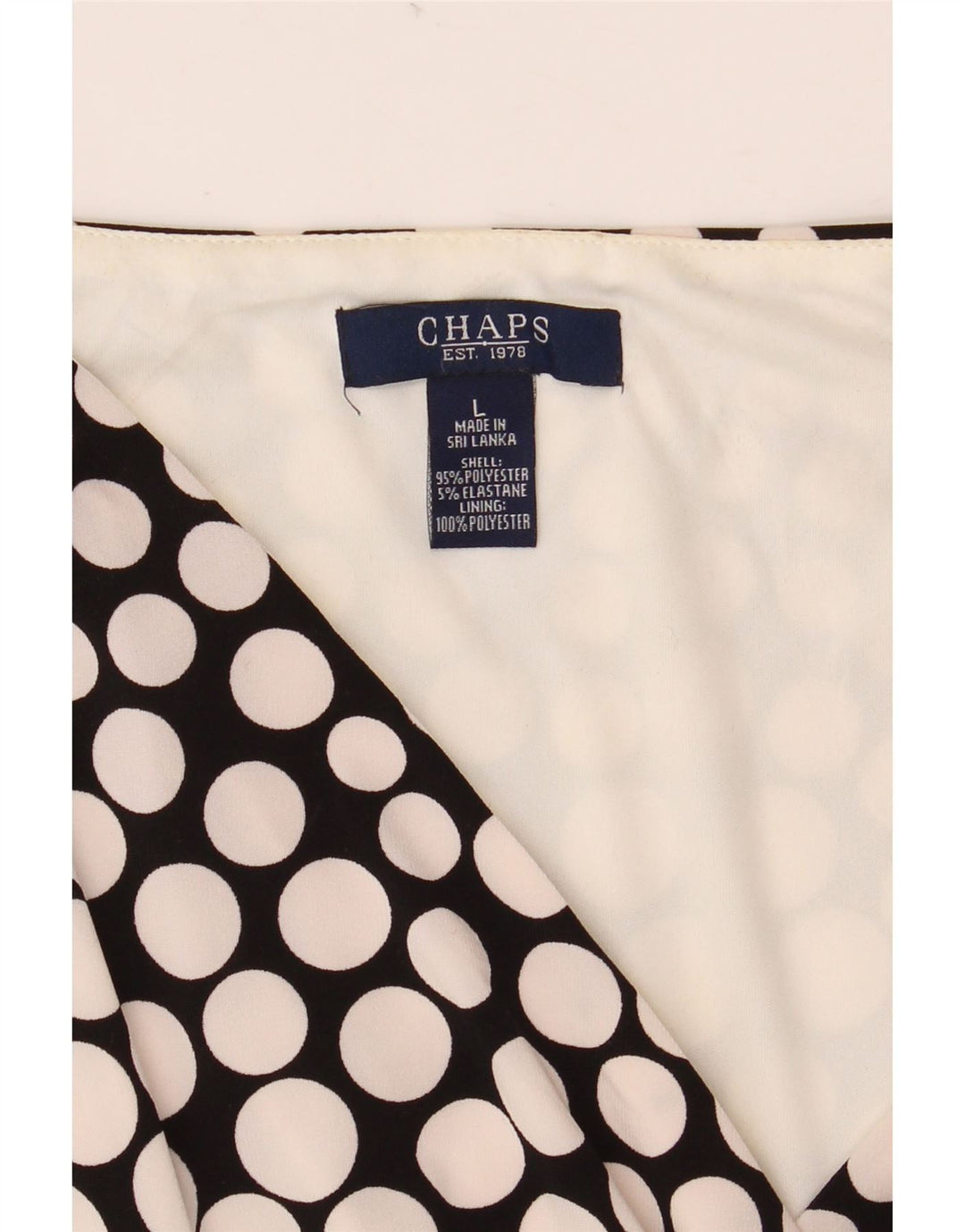 Rochie maxi fără mâneci pentru femei CHAPS UK 14 mare poliester cu pete negre