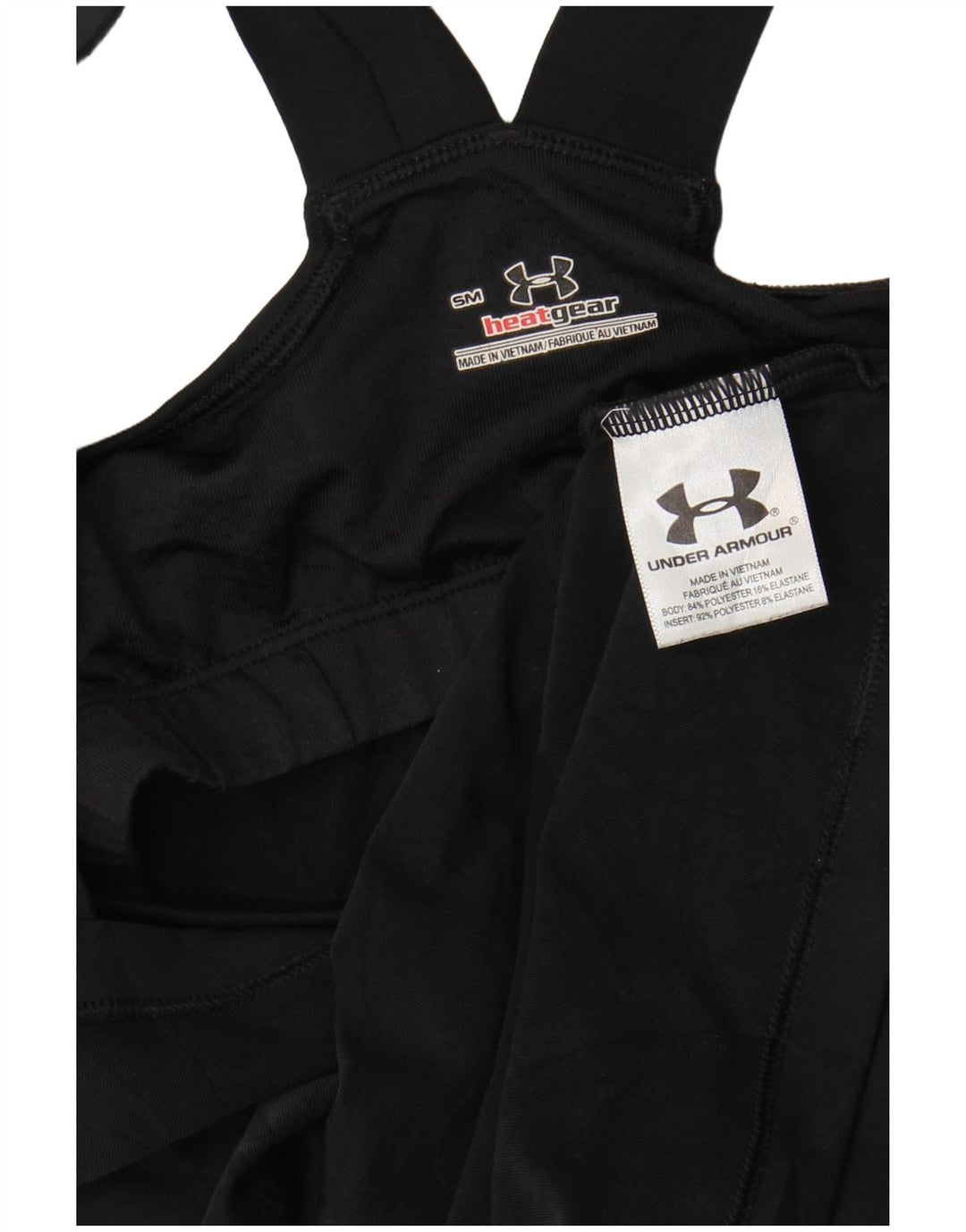 Vestă Under Armour pentru femei Heat Gear, UK 8, poliester negru mic