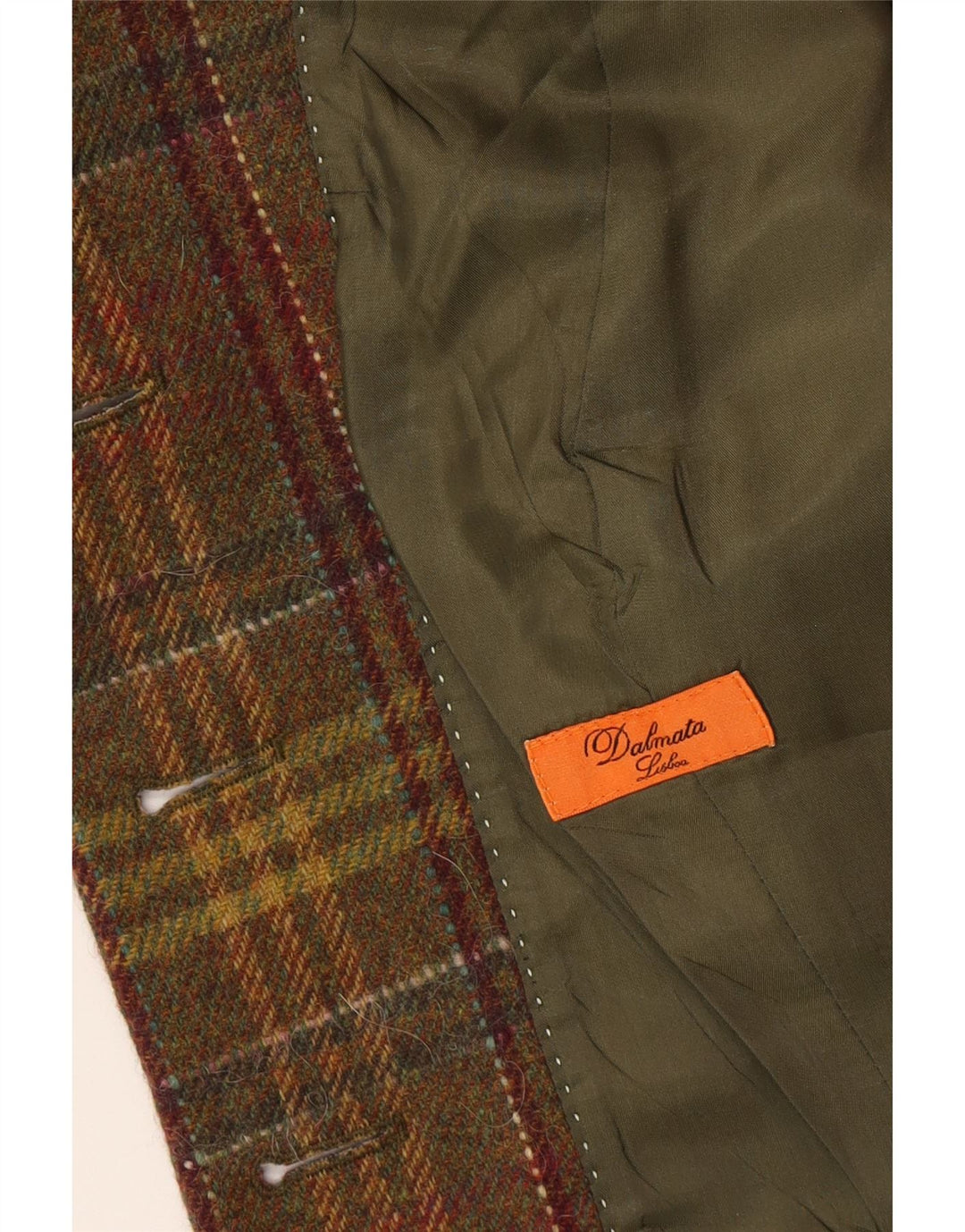 Jachetă vintage pentru femei cu 4 nasturi EU 48 2XL, multicoloră, în carouri clasice