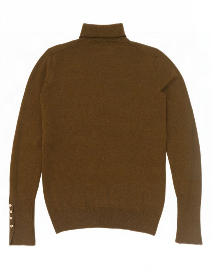 Pulover pentru femei cu gât rulat Zara UK 10 Mic Kaki