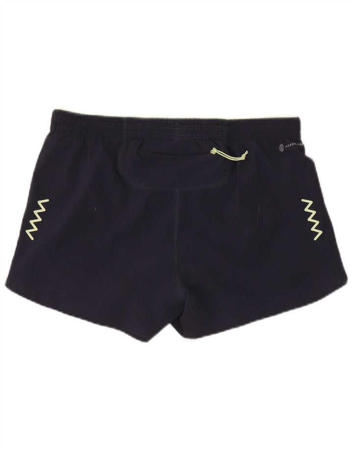 Pantaloni scurți sport Aeroready pentru femei Adidas UK 14 Medium Bleumarin Poliester