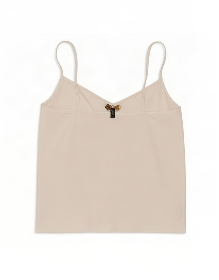 Lipsy Womens Cami Top UK 8 Small White Poliester