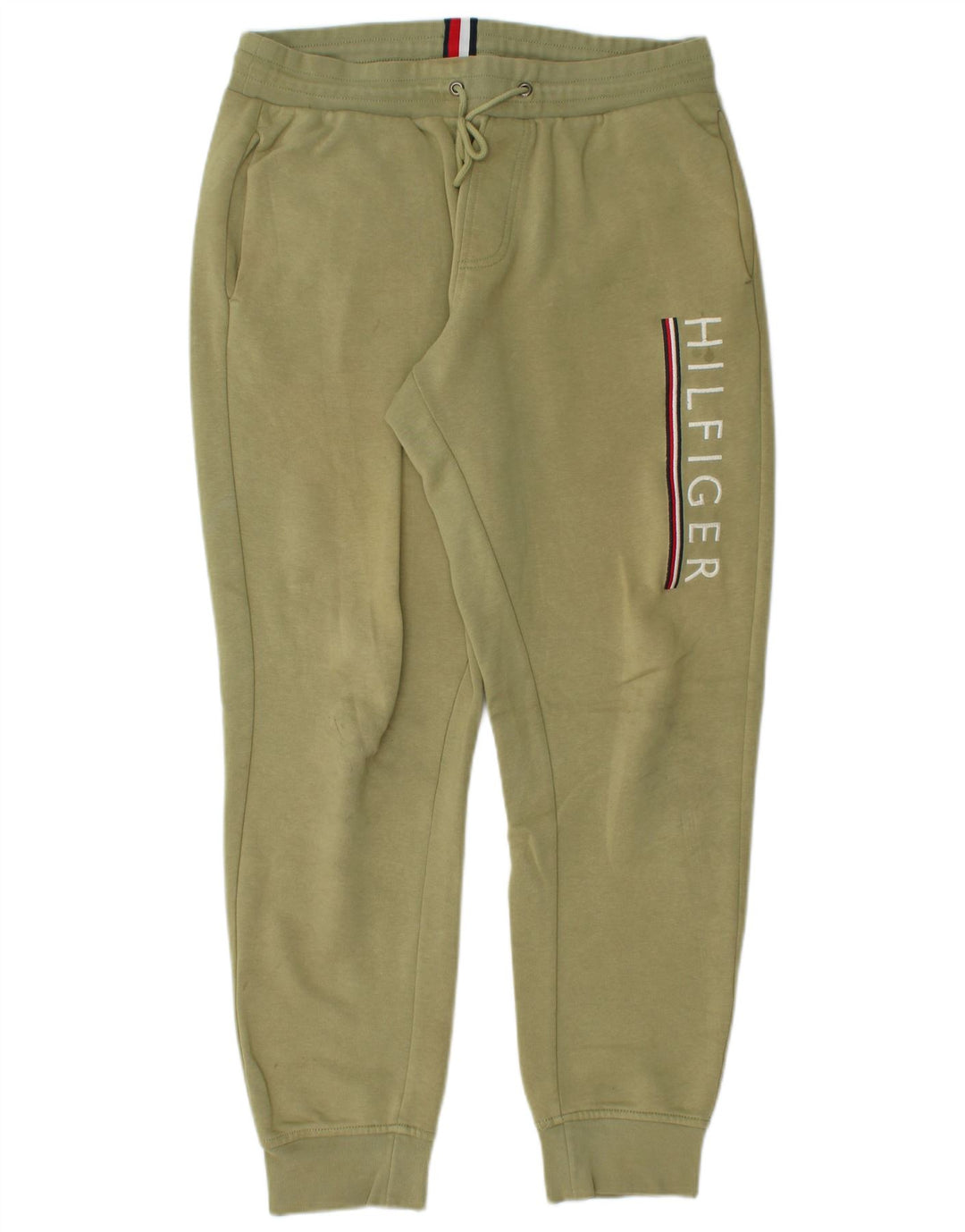 TOMMY HILFIGER Pantaloni de trening grafic pentru bărbați Pantaloni de jogging verde mediu