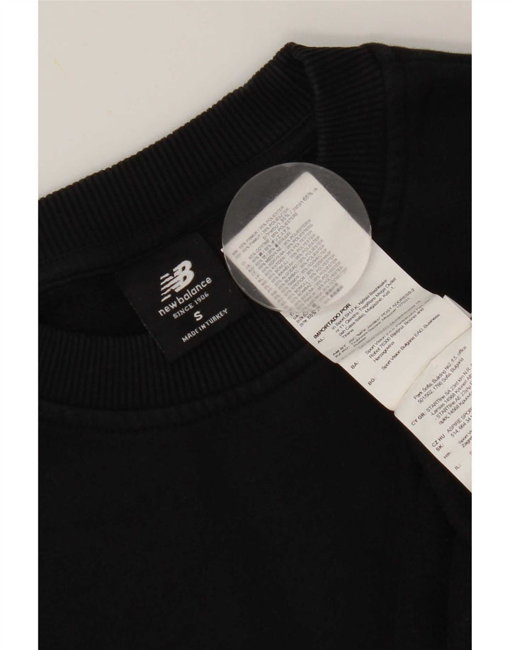 Hanorac pentru bărbați New Balance Jumper mic, negru, bumbac cu dungi