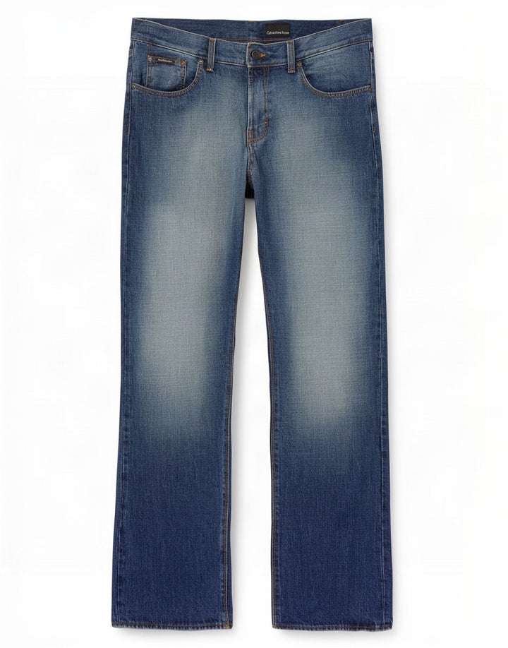 Calvin Klein Blugi drepti pentru bărbați W33 L34 Bumbac albastru