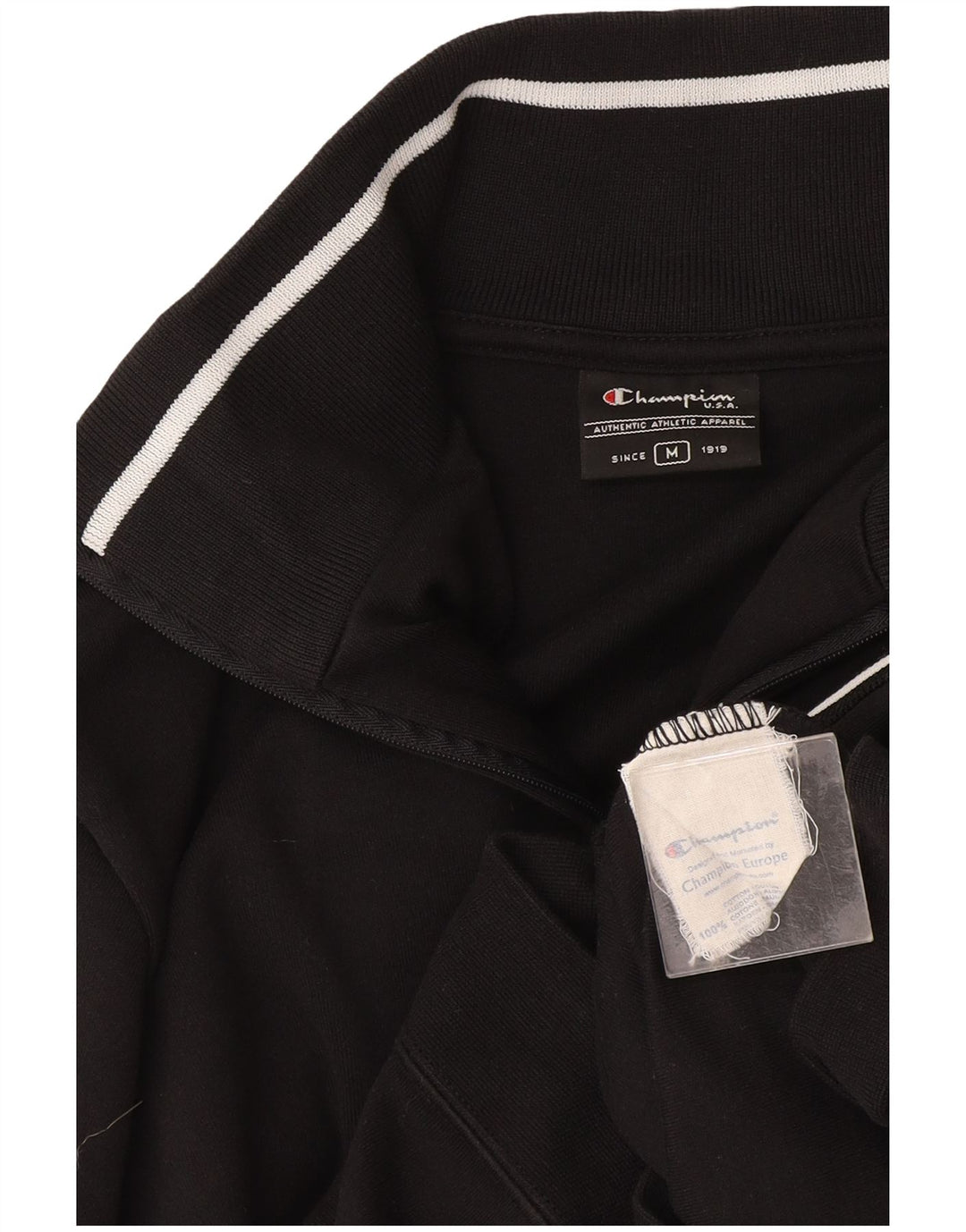 Jachetă de trening pentru femei Champion UK 14, bumbac negru mediu