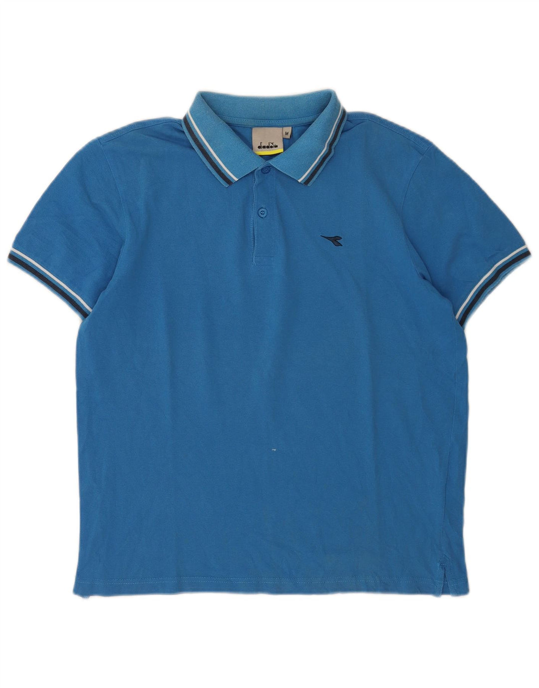 Tricou polo pentru bărbați Diadora, bumbac albastru mediu