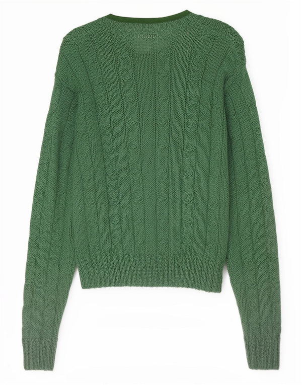 Pulover vintage cardigan pentru femei UK 16 mare verde