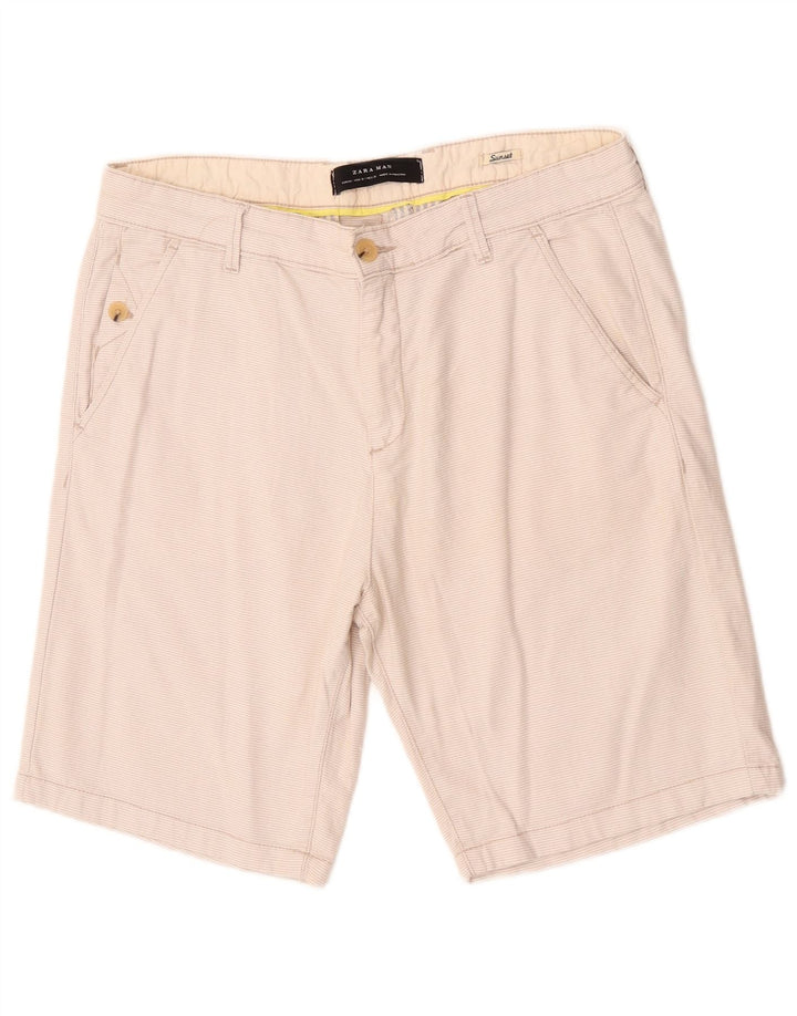 Pantaloni scurți chino Sunset pentru bărbați Zara EU 40 Medium W31 Alb cadru