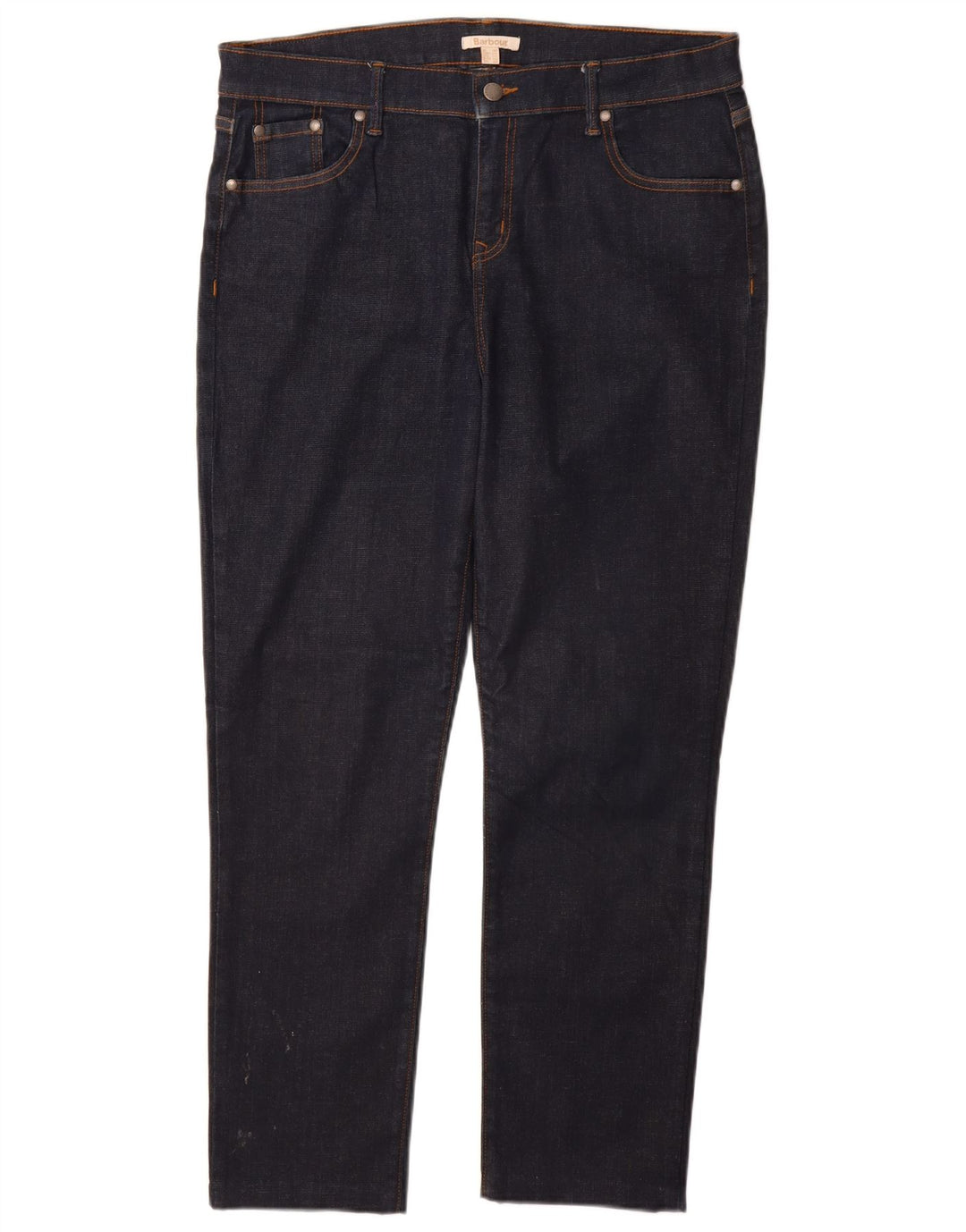 Blugi drepti pentru femei BARBOUR UK 18 XL W34 L28 Bumbac bleumarin