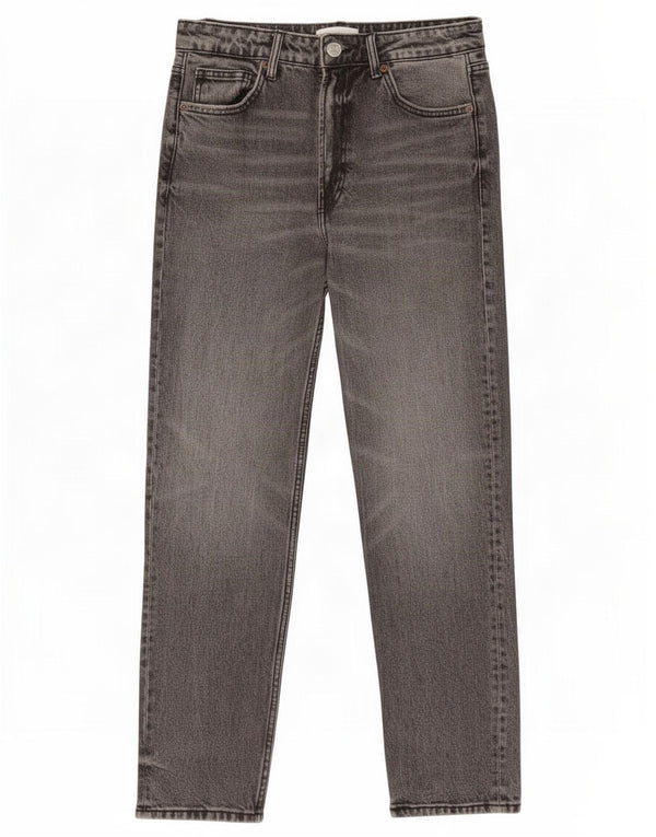 Blugi conici pentru femei Zara EU 38 Mici L28 L27 Bumbac gri