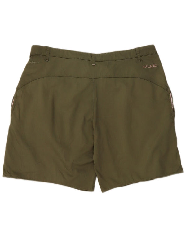 Pantaloni scurți chino Nike pentru femei UK 12 Medium W32 Kaki Bumbac
