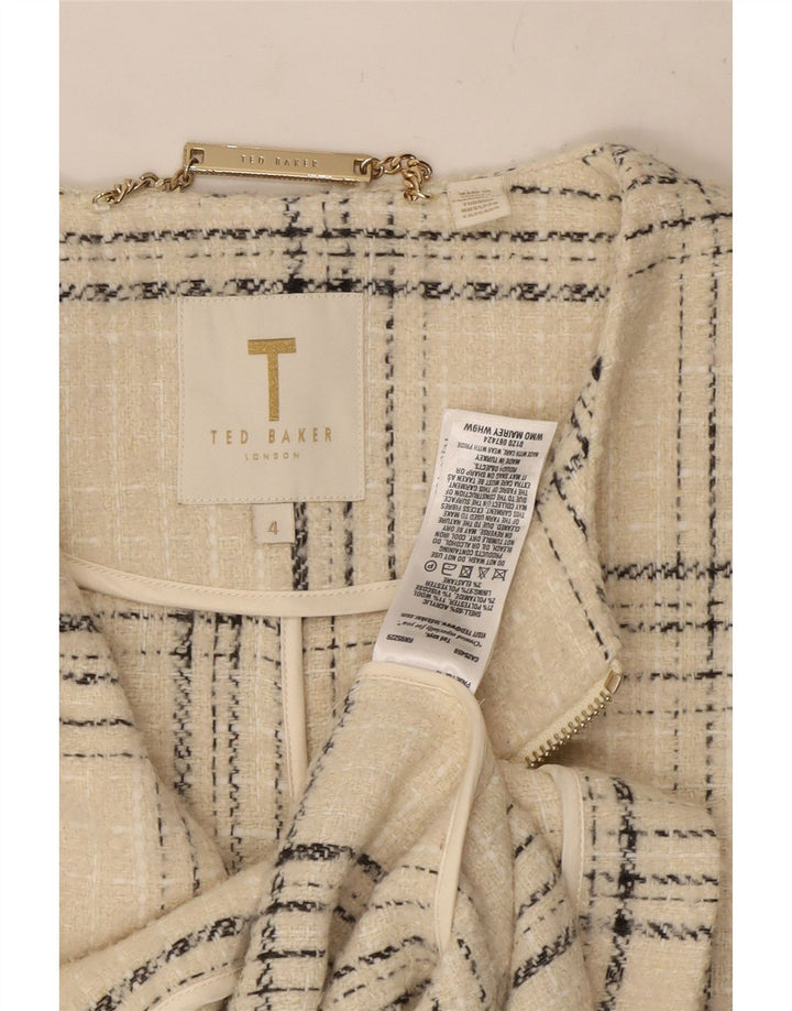 Palton pentru femei Ted Baker Mărimea 4, mare, cu carouri acrilice