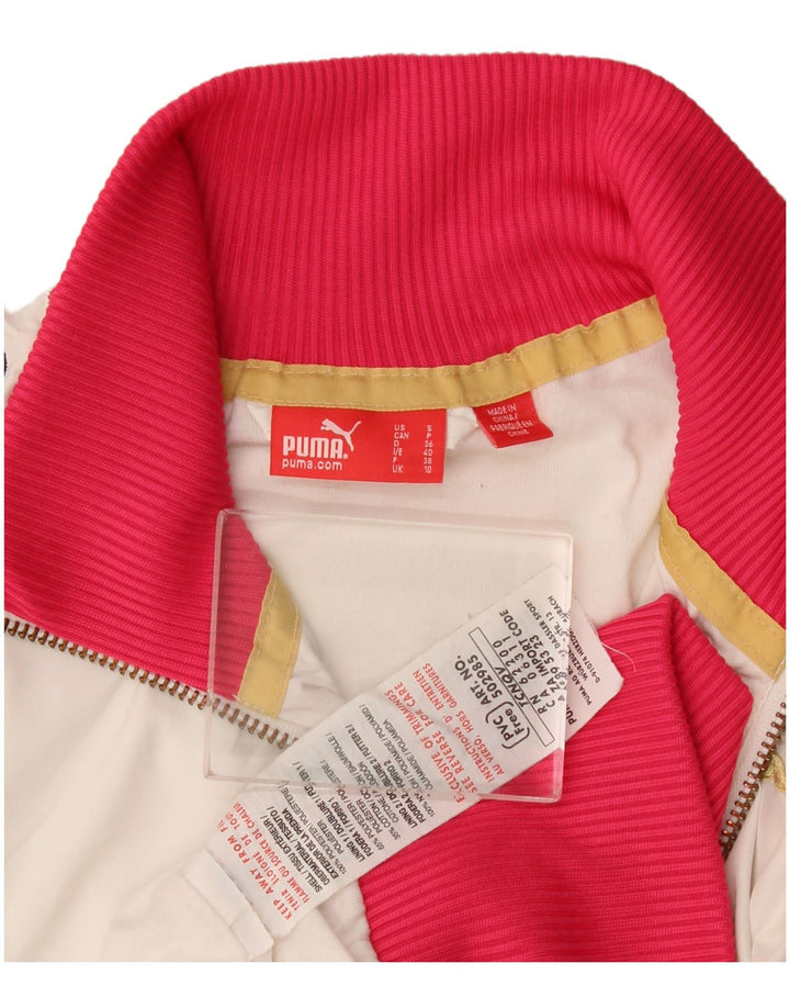 Jachetă de trening Puma pentru femei UK 10, alb, poliester color bloc