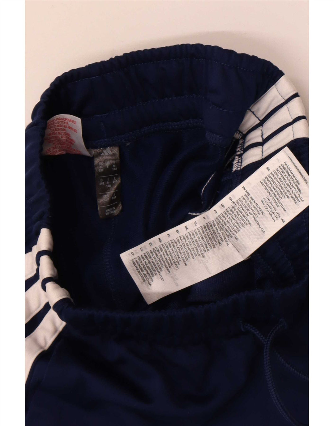 Pantaloni de trening Adidas Climacool pentru baieti 9-10 ani poliester bleumarin
