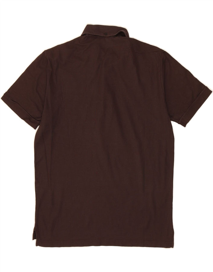 CONTE OF FLORENCE Mens Polo Shirt Large Brown Vintage Conte of Florence and Second-Hand Conte of Florence from Messina Hembry 