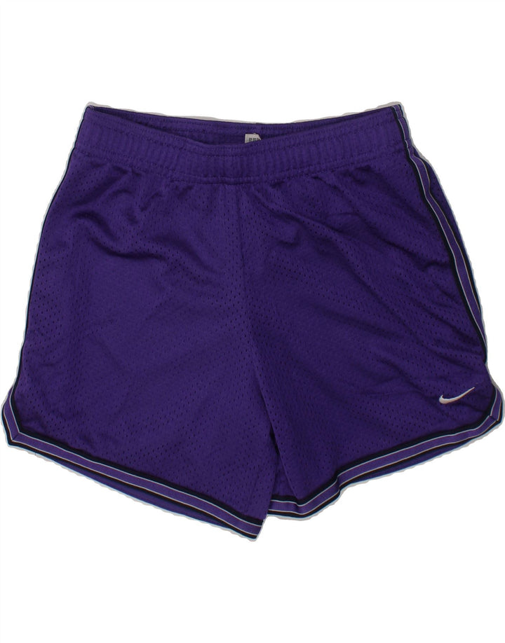 NIKE Boys Sport Shorts 10-11 Years Medium Purple Polyester Vintage Nike and Second-Hand Nike from Messina Hembry 